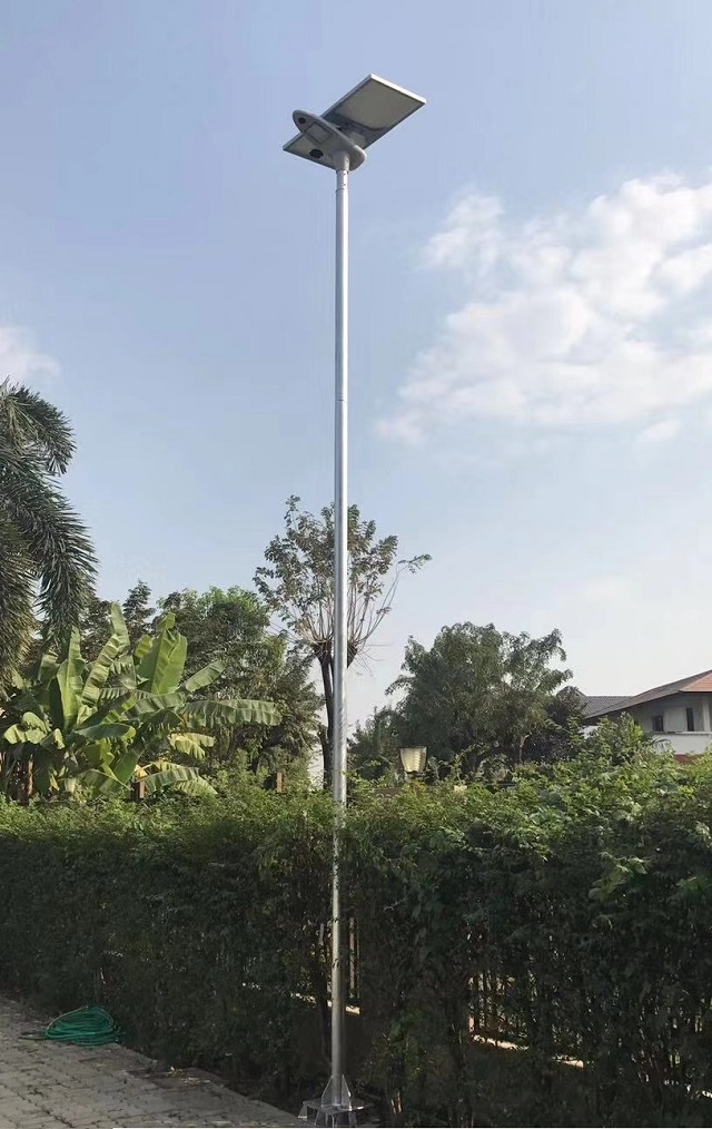 installation all in one solar light