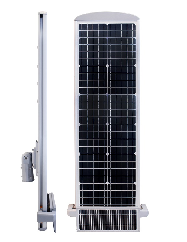 Self-clean all in one solar street light