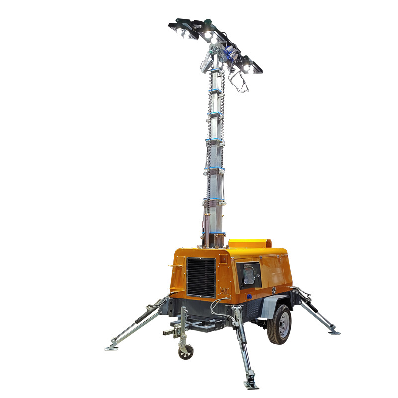 Movable tower lighting